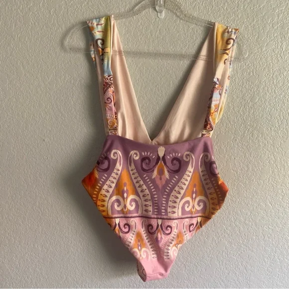 NEW Agua Bendita Free People Ellis Printed One Piece Swimsuit - Picture 9 of 10